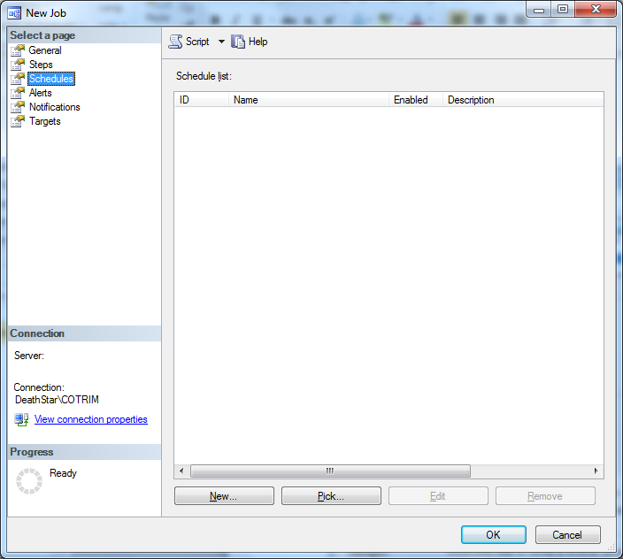 job004Figura 1.7 - JOB SCHEDULES